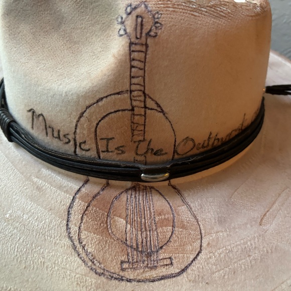 (Music is the outburst  of the Soul) Rancher Hat - Picture 4 of 4